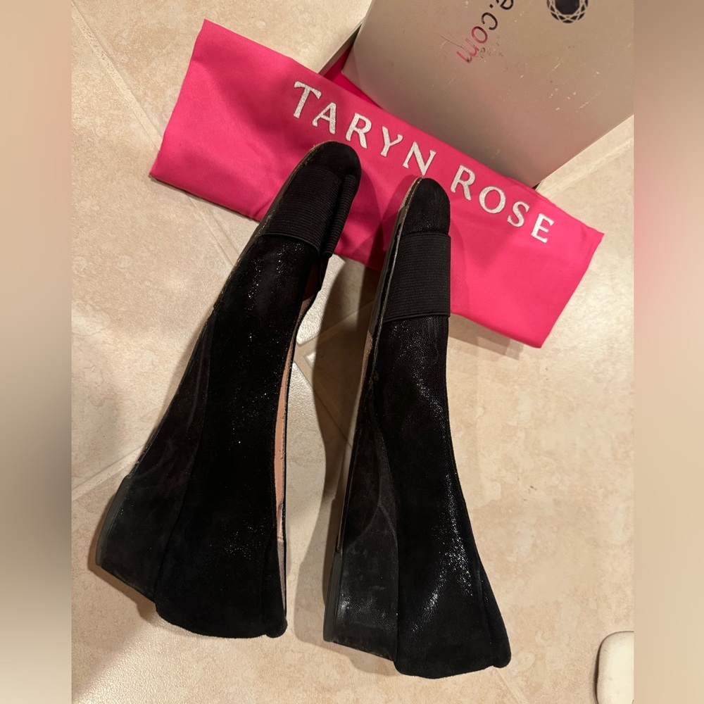 Tyrin Rose Women’s Shoes in Black Suede Sz 8,5